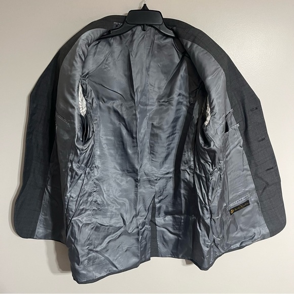 Men’s E. David Barney Clothiers 100% Wool 3 Button Suit Jacket Size 43 Regular - Picture 5 of 16